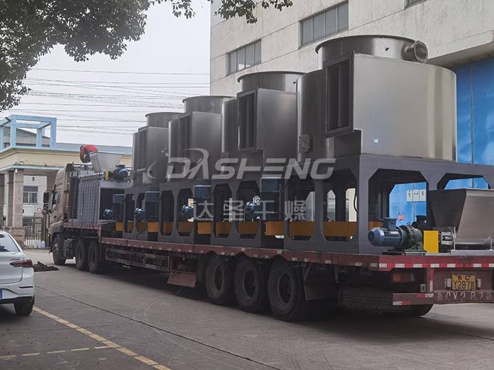 山东某公司现场调试闪蒸干燥机