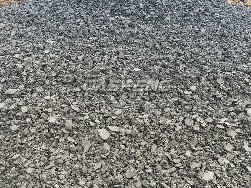 干燥后的污泥